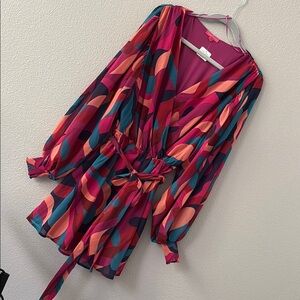 Flying Tomato Multicolor Geometric Mini Dress